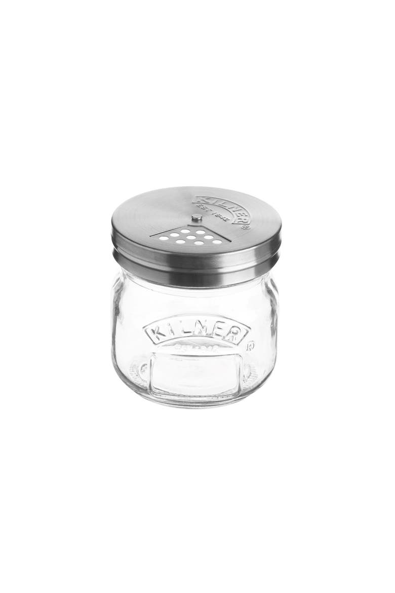 Storage Jar with Shaker Lid, 8.5 Inch, Main, color, Clear