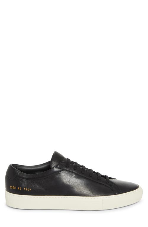 Common Projects Original Achilles Leather Sneakers In Black