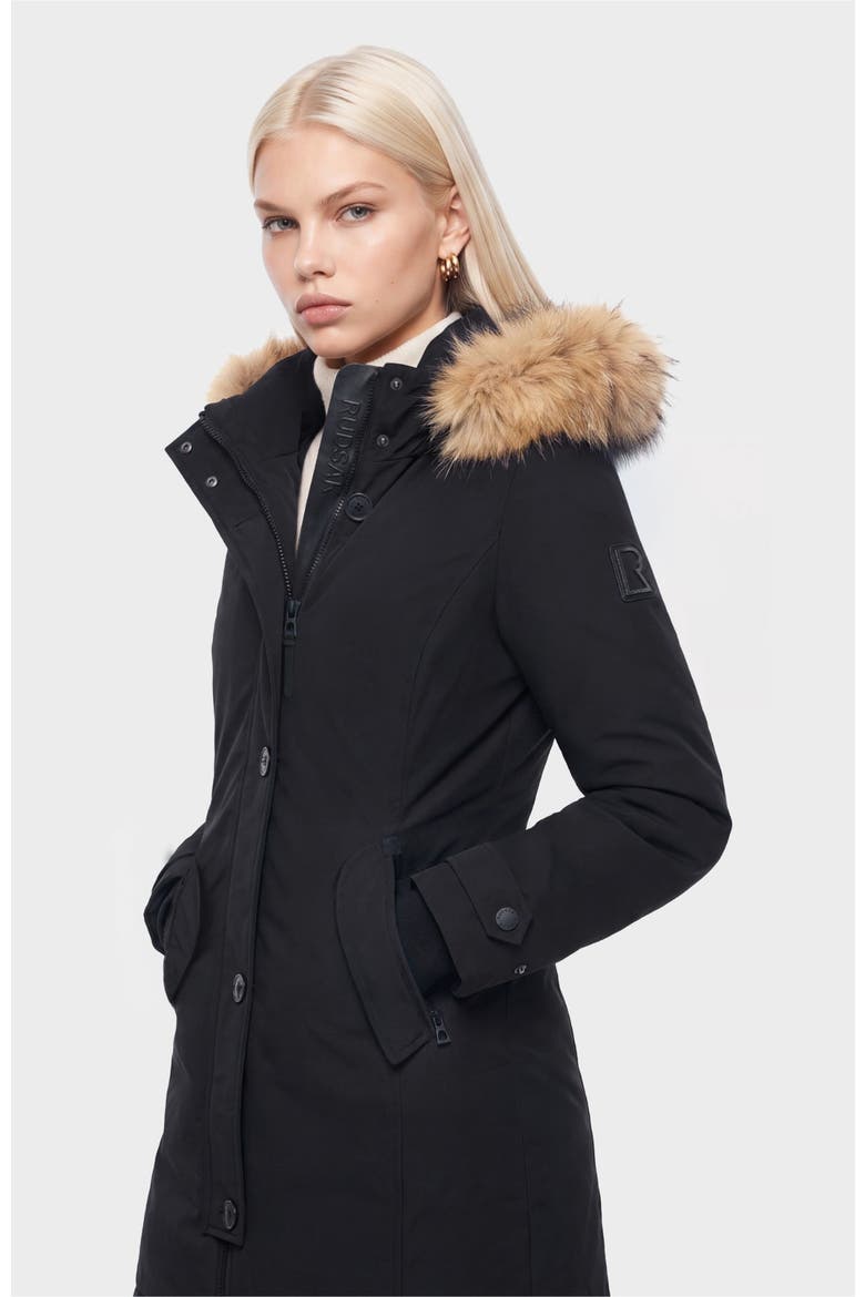 Keyshia Down Parka, Alternate, color, Black