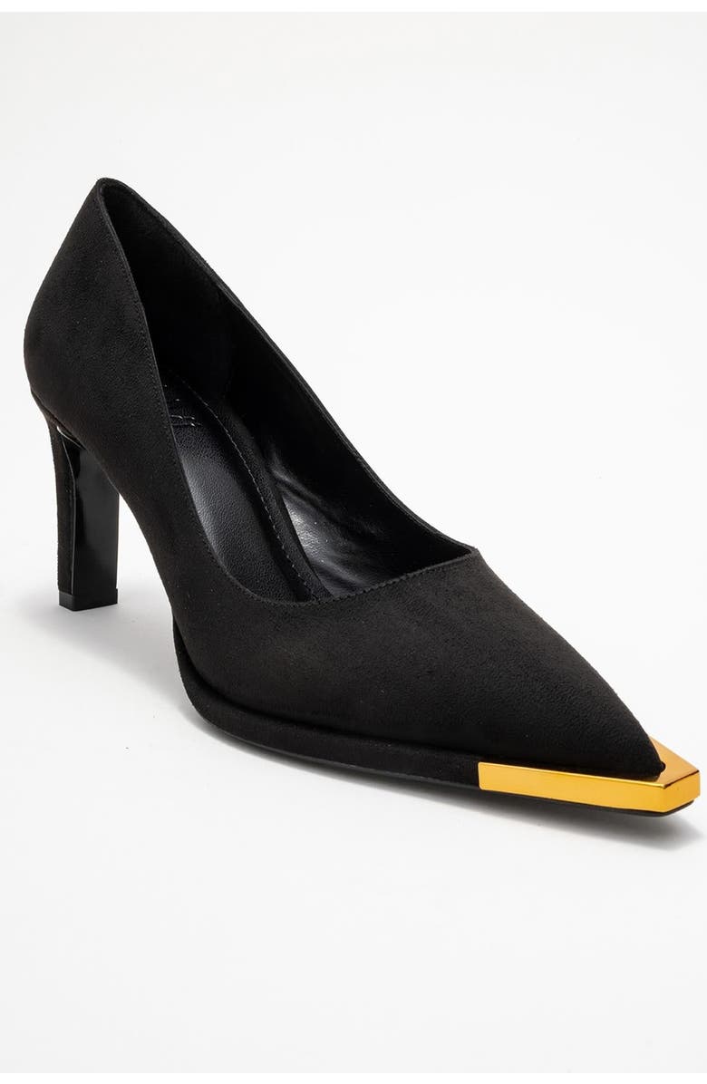 Prologue Shoes Liora Pointed Toe Pump, Main, color, Black Suede