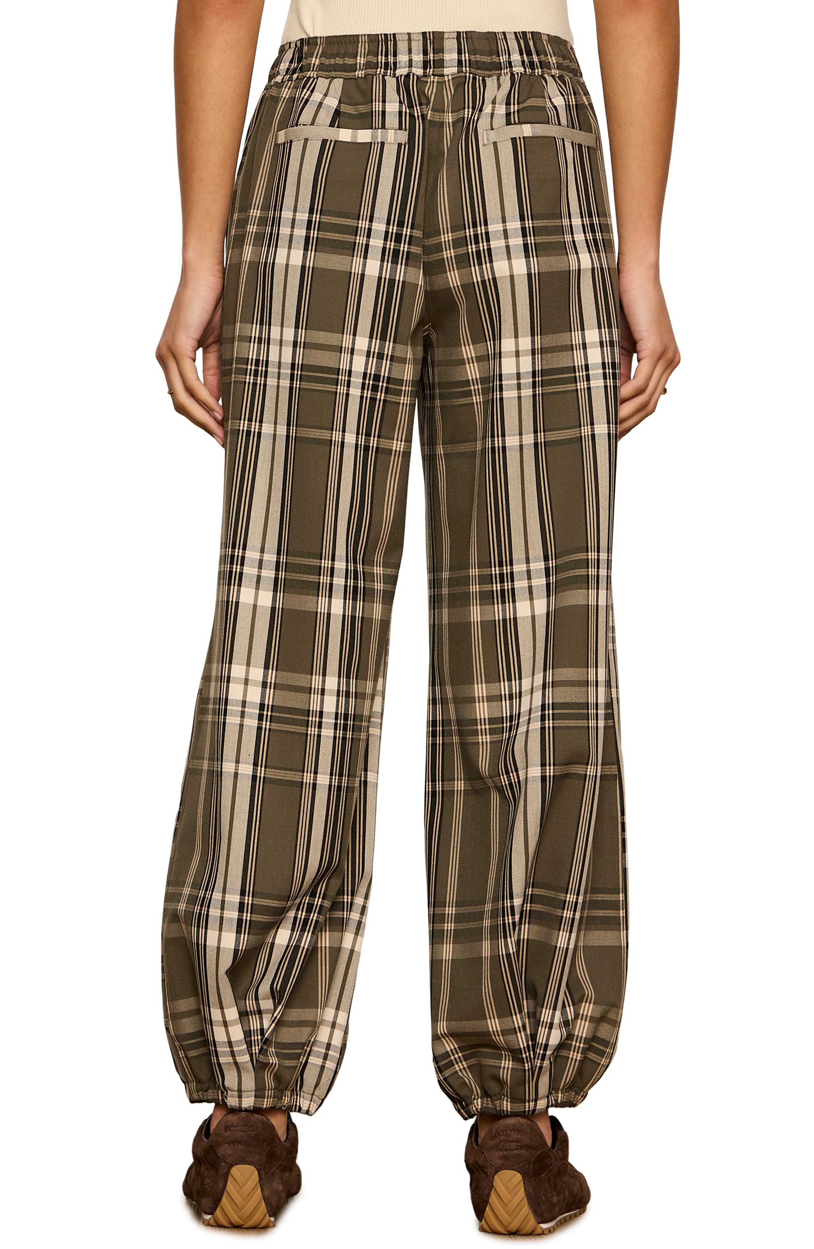 Sanctuary Plaid Micro Balloon Pants (Women) | Nordstrom