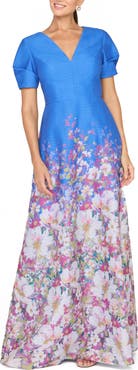 Kay Unger Carlotta Floral Gown