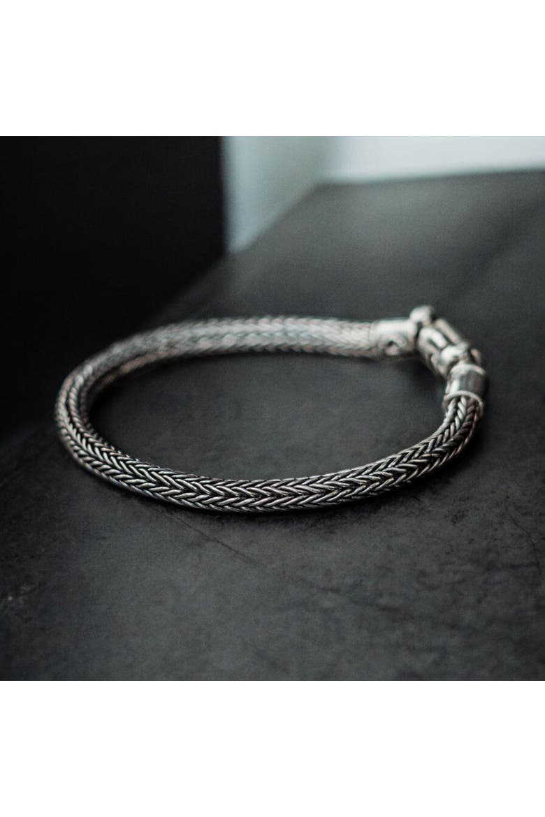Woven Silver Bracelet, Alternate, color, Sterling Silver