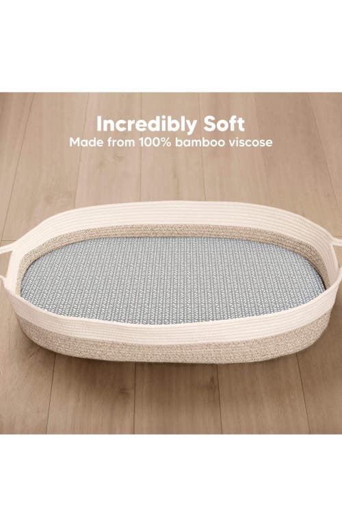 Keababies 2-pack Isla Fitted Bassinet Sheets In Gray