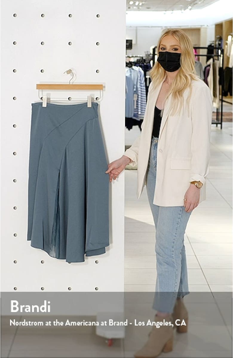 Mixed Media Panel Asymmetrical Skirt, sales video thumbnail