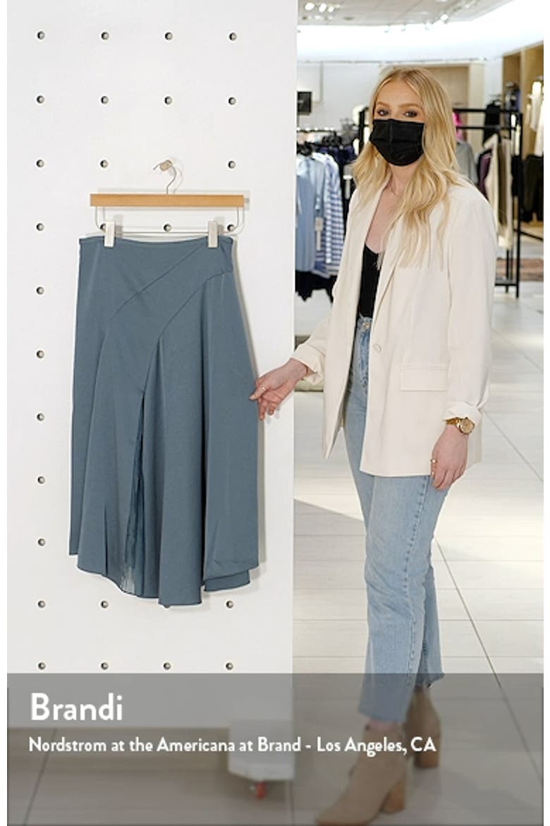 Mixed Media Panel Asymmetrical Skirt video