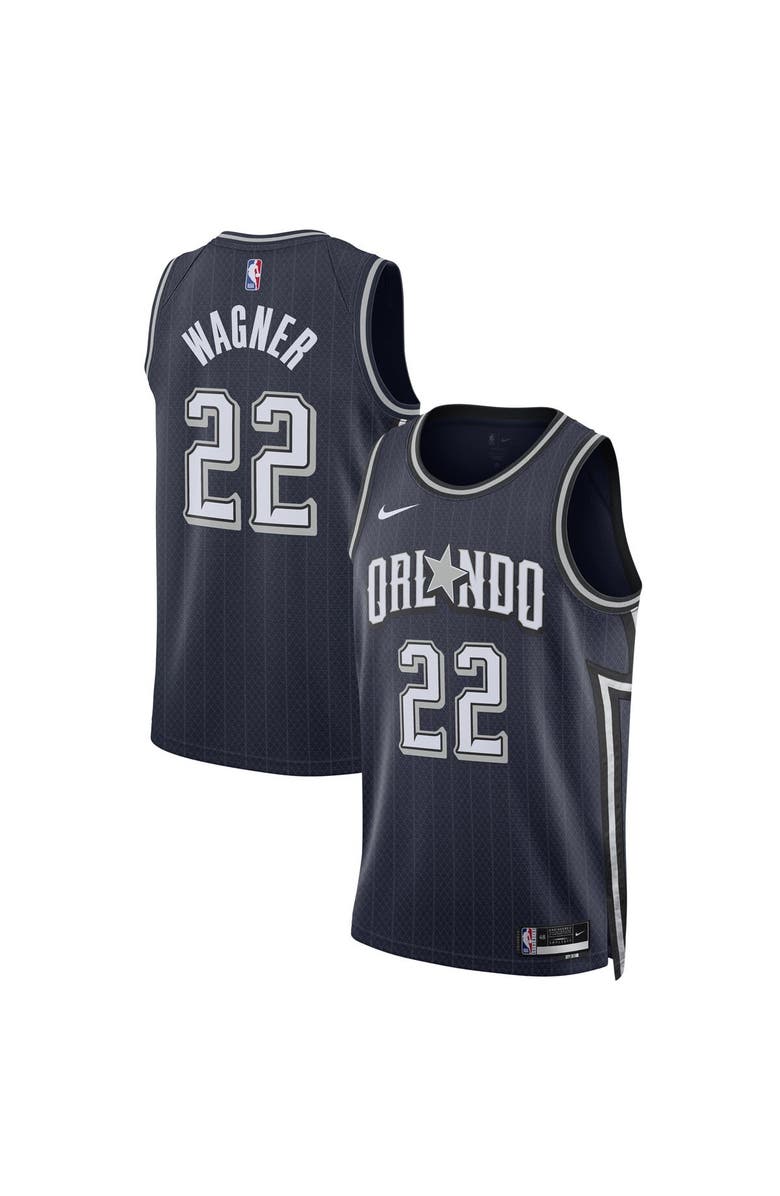Nike Unisex Nike Franz Wagner Navy Orlando Magic 2023/24 Swingman Jersey - City Edition, Main, color, 