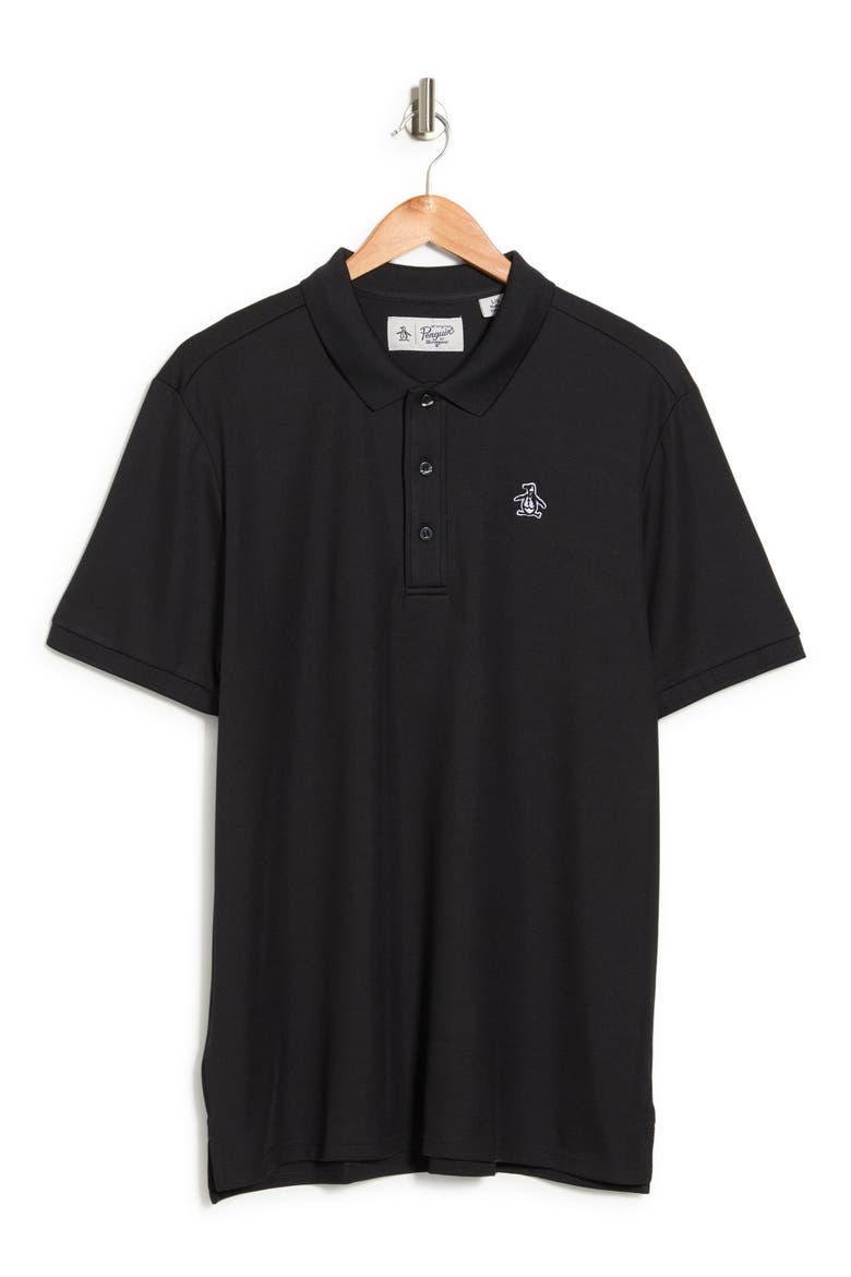 Golf Stretch Piqué Polo, Main, color, CAVIAR