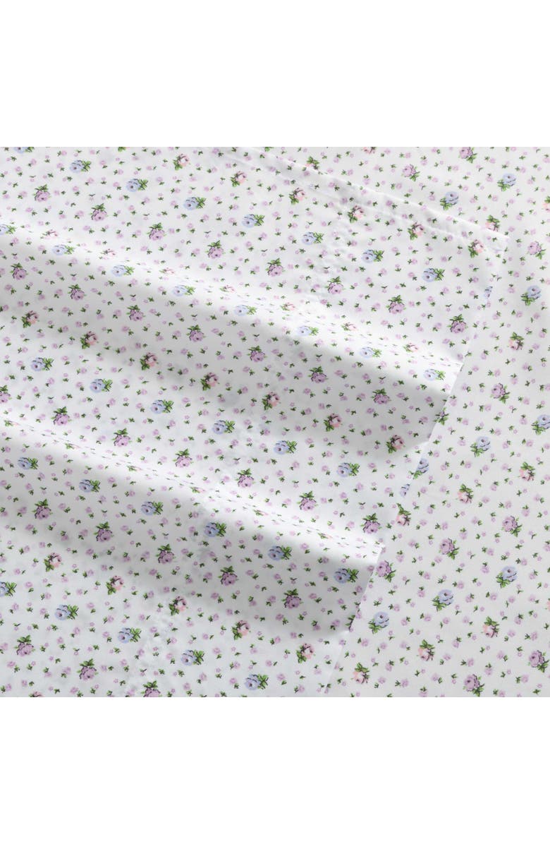 Betsey Johnson Pretty Floral Ditsy Sheet Set, Alternate, color, Purple