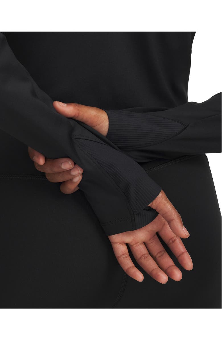 Under Armour Merdian Half Zip Pullover, Alternate, color, Black / / Black