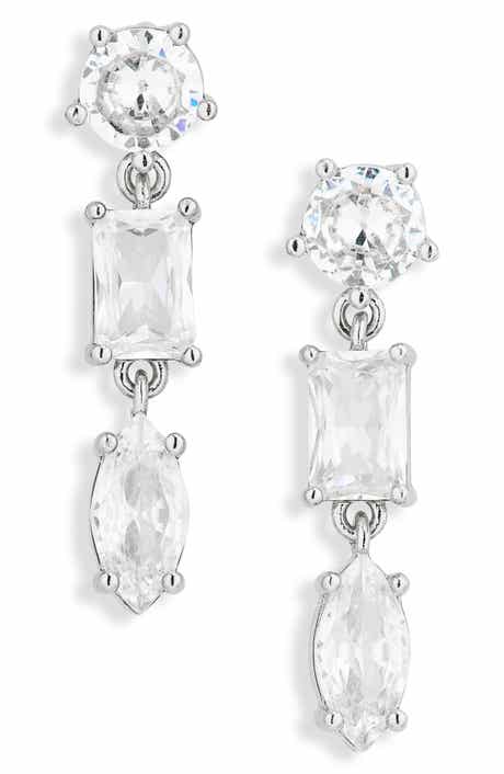 Cubic Zirconia Drop Earrings