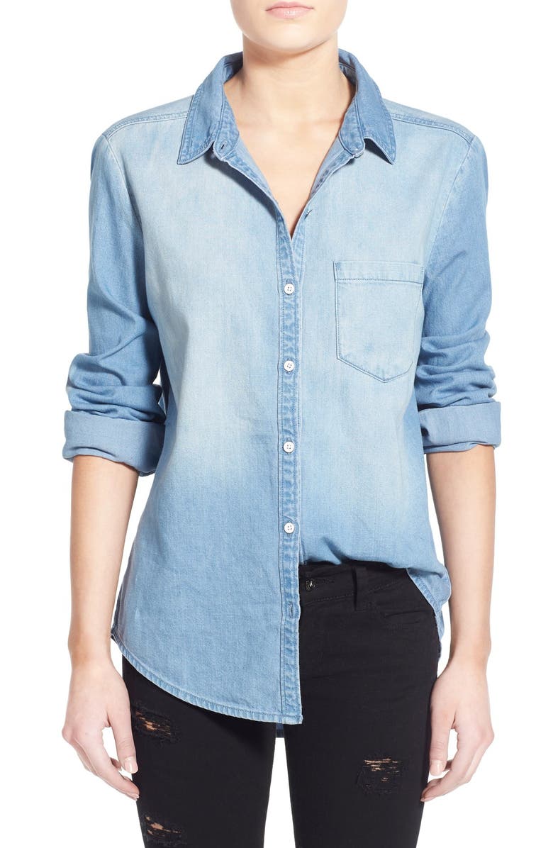 BP. Cotton Chambray Shirt, Main, color, 
