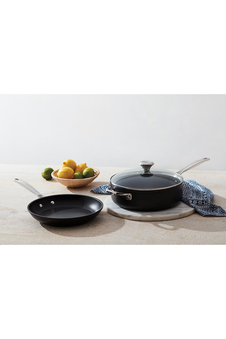 3-Piece Toughened Nonstick PRO Cookware Set, Alternate, color, BLACK