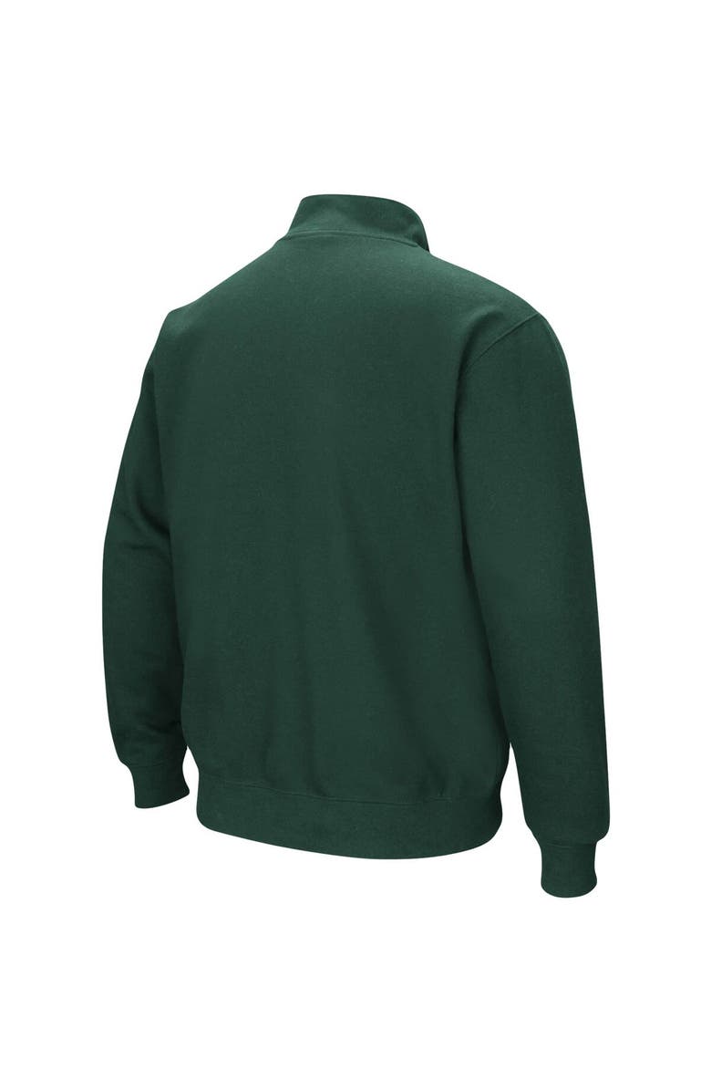 COLOSSEUM Men's Colosseum Green Ohio Bobcats Tortugas Logo Quarter-Zip Jacket, Alternate, color, Green