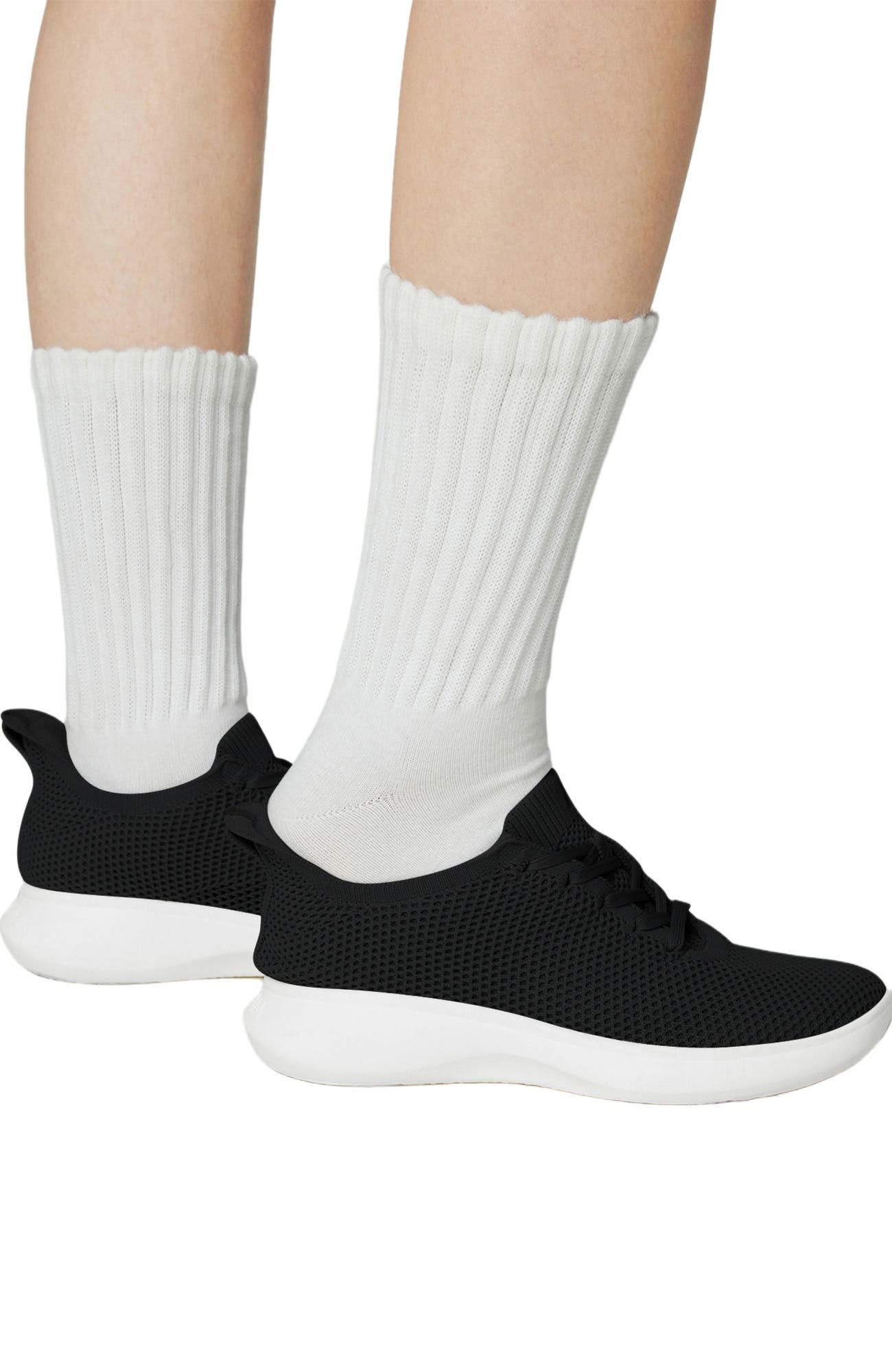 VIVAIA Unisex Sneaker Sliders (Hands Free) - Mesh, Alternate, color, Black White