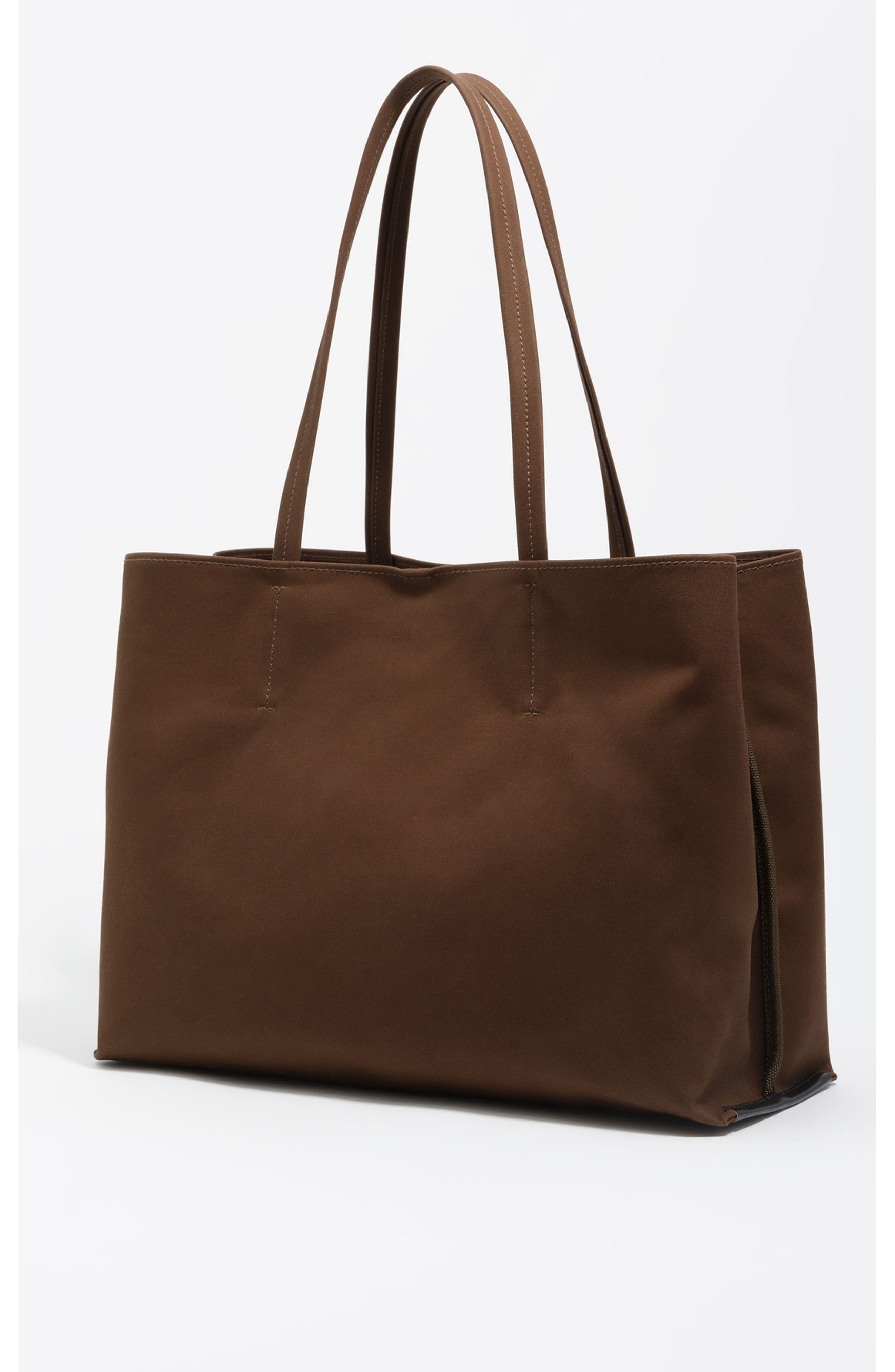 Checked Nylon Chihuahua Shopper Bag, Alternate, color, DARK KHAKI