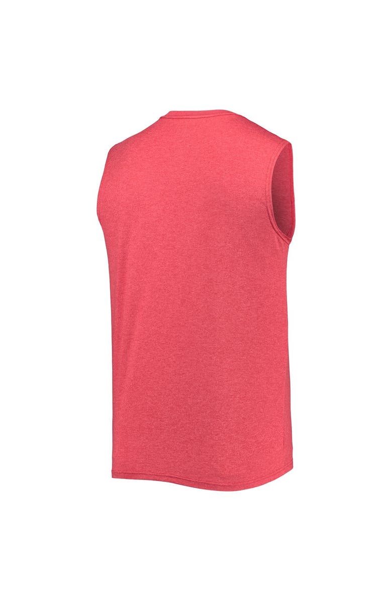 New Era Men's New Era Red New England Patriots Brushed Sleeveless Tank Top, Alternate, color, 