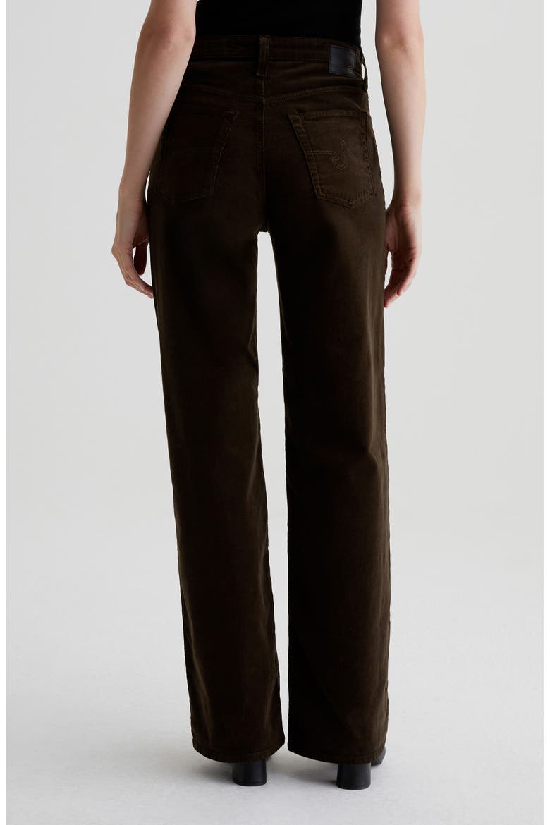 Kora High Waist Wide Leg Corduroy Jeans, Alternate, color, RICH UMBER