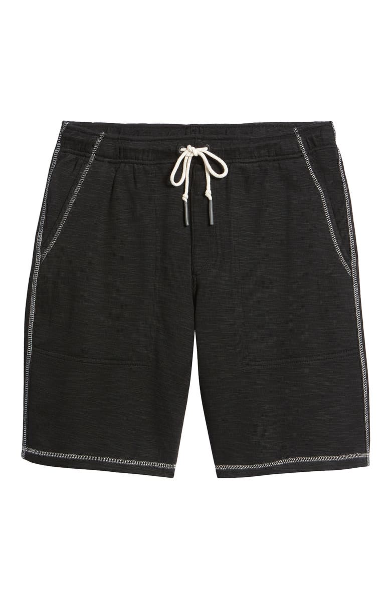 Tommy Bahama Tobago Tie Waist Knit Shorts, Alternate, color, Black