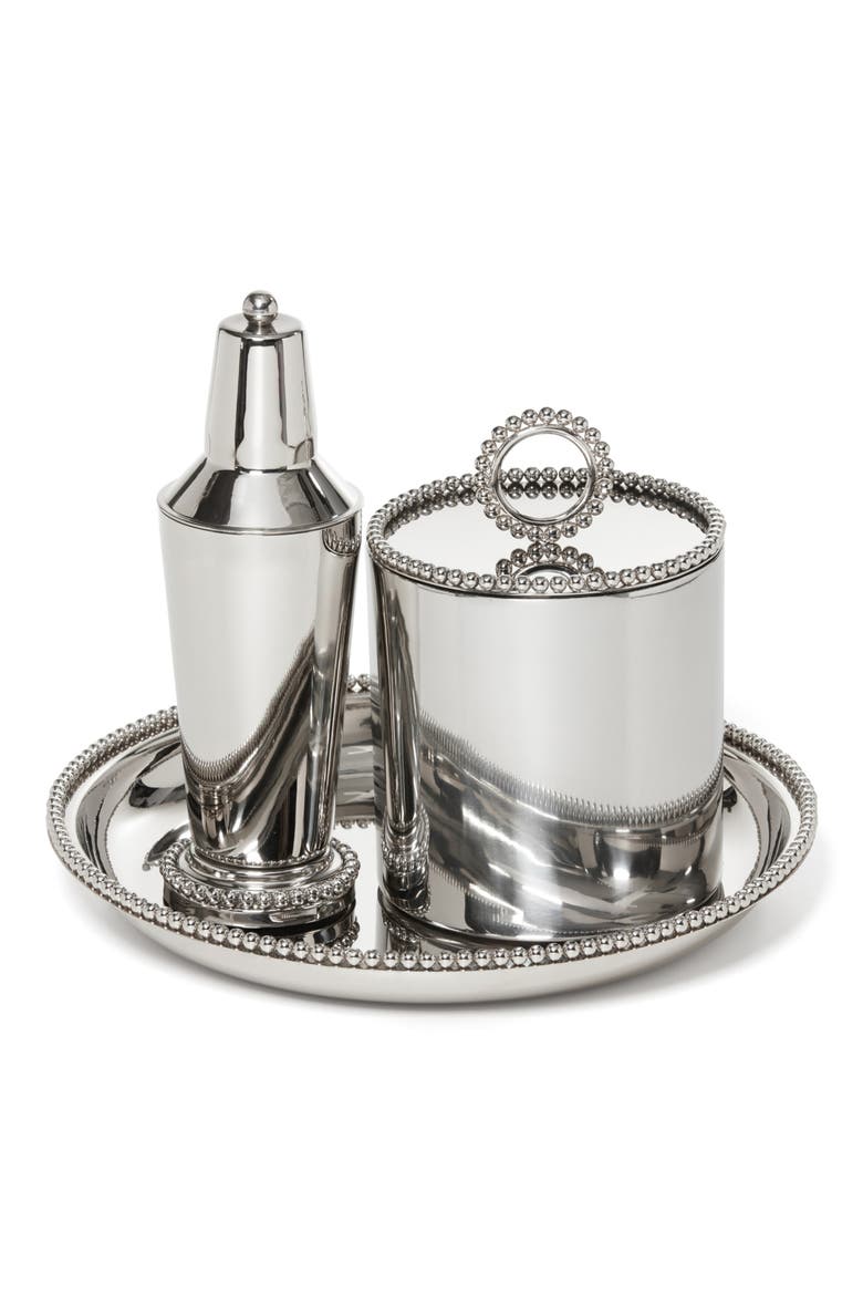 Pearl Collection Bar Cocktail Set, Main, color, SILVER
