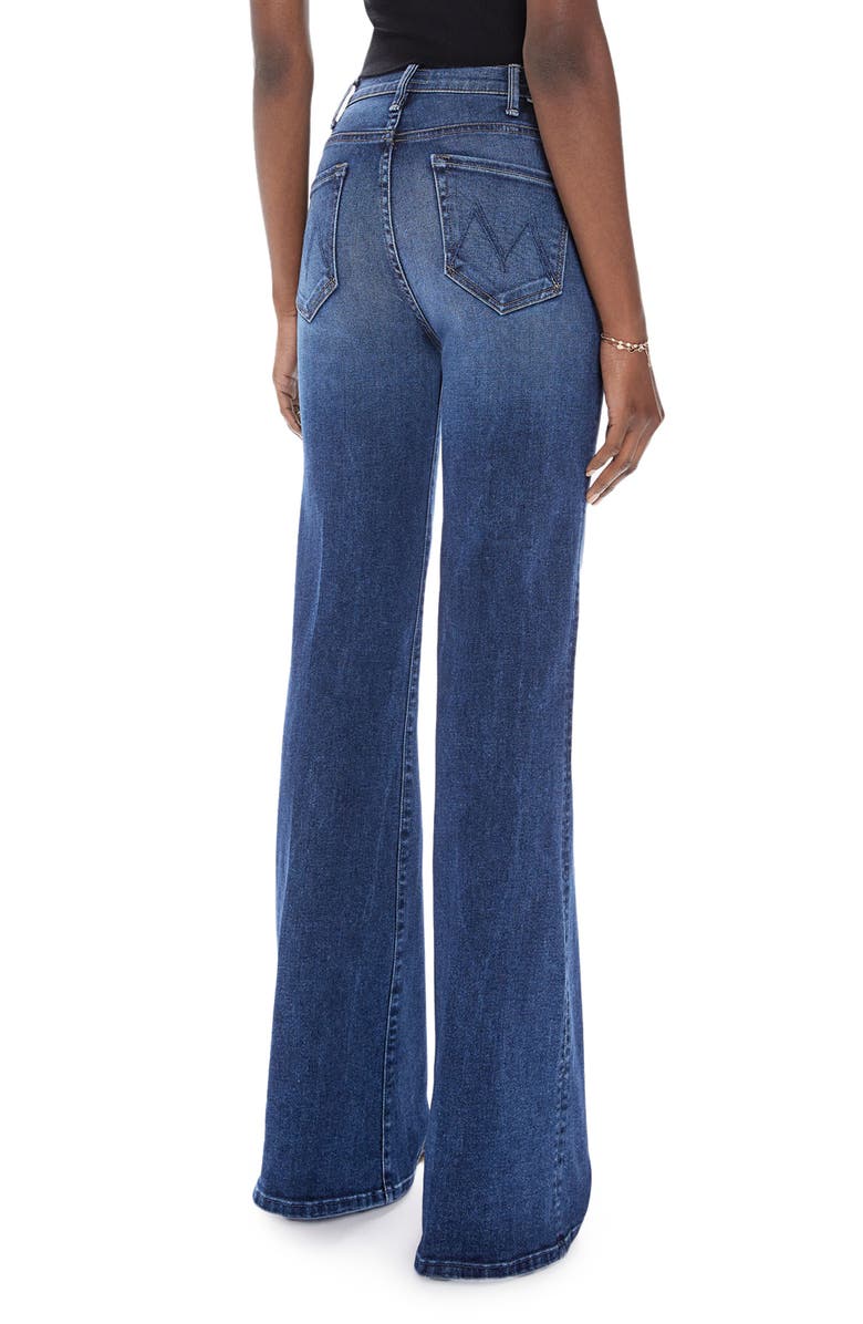 MOTHER The Hustler Roller Heel High Waist Wide Leg Jeans, Alternate, color,