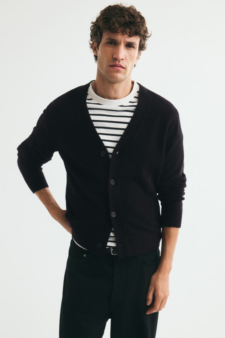 Regular-Fit Cardigan, Main, color, Black