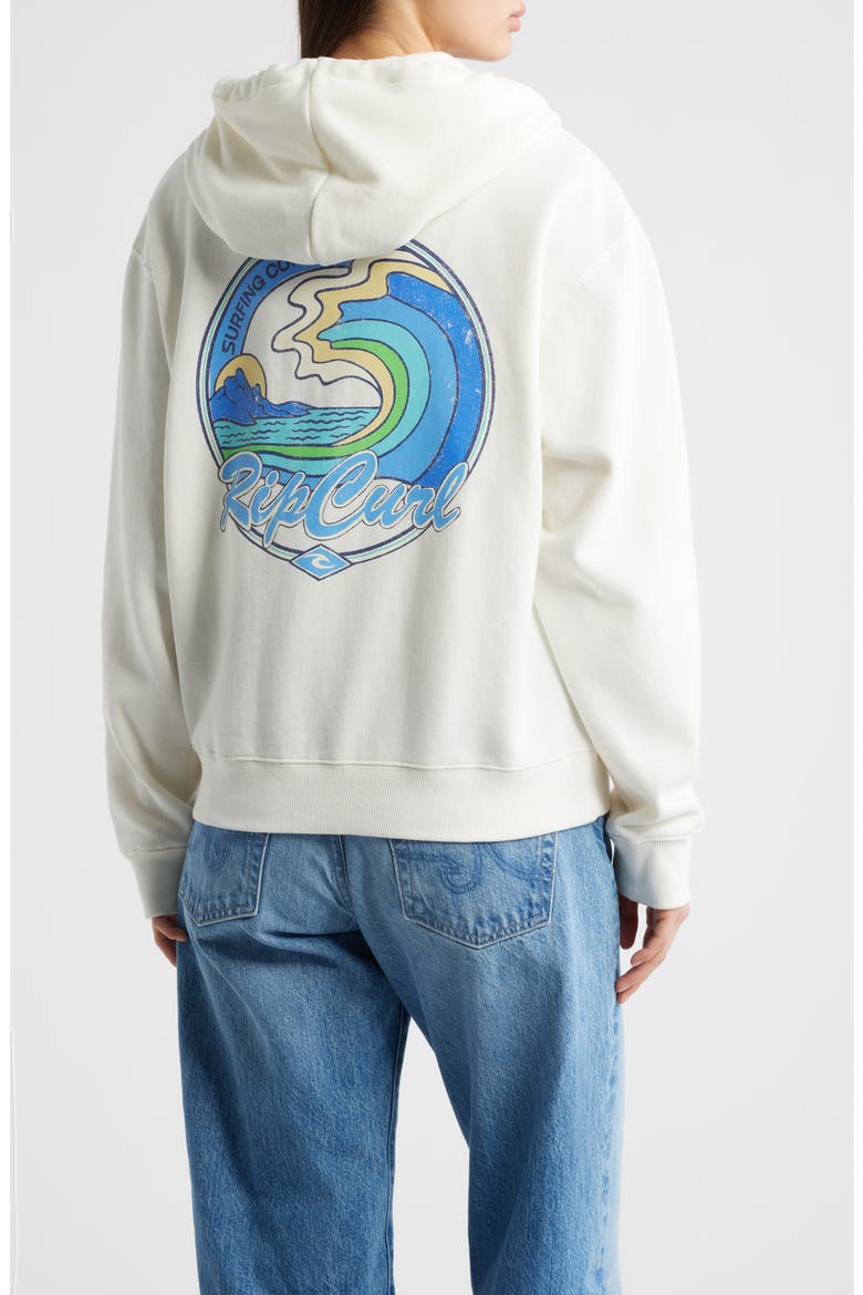 Lay Day Relaxed Cotton Blend Hoodie, Alternate, color, BONE