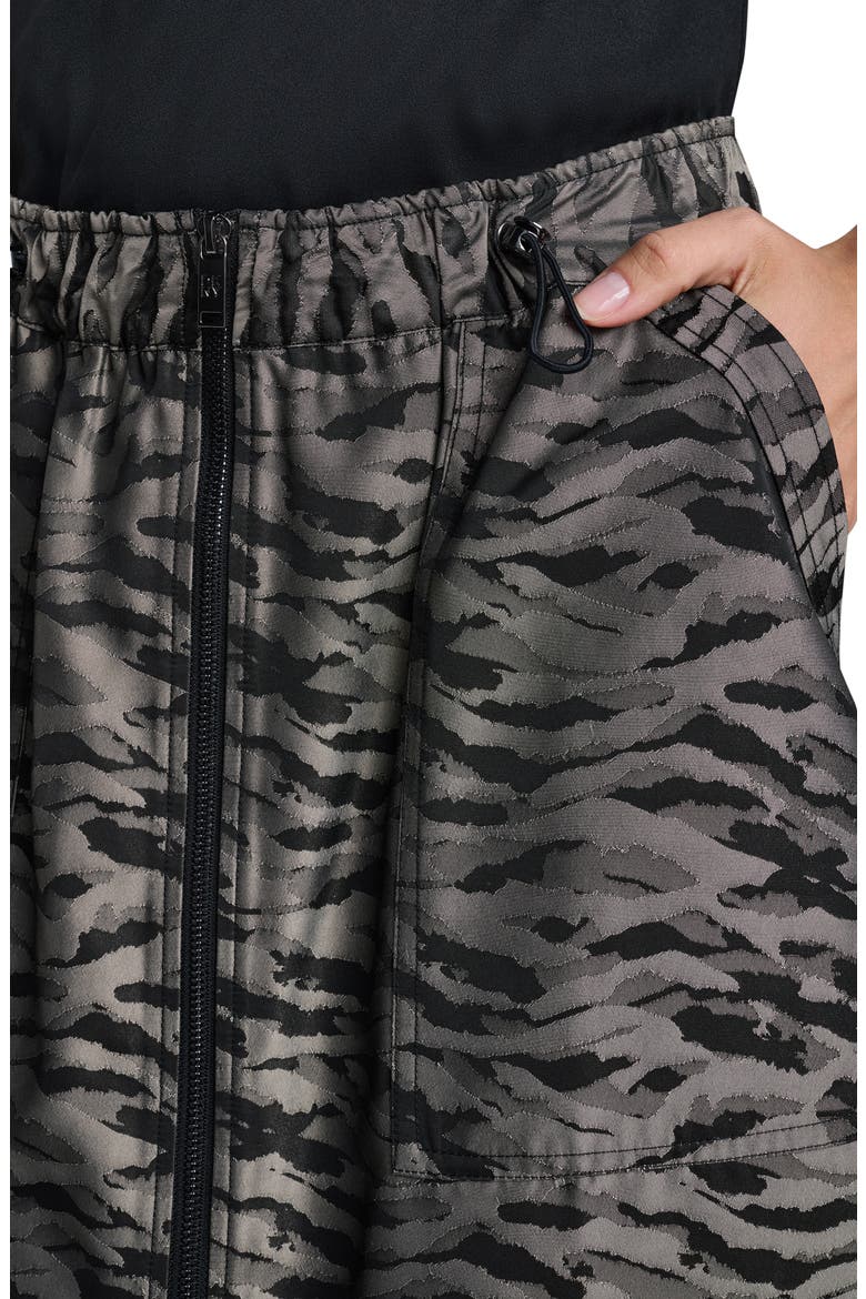 Front Zip Jacquard Midi Skirt, Alternate, color, PUTTY