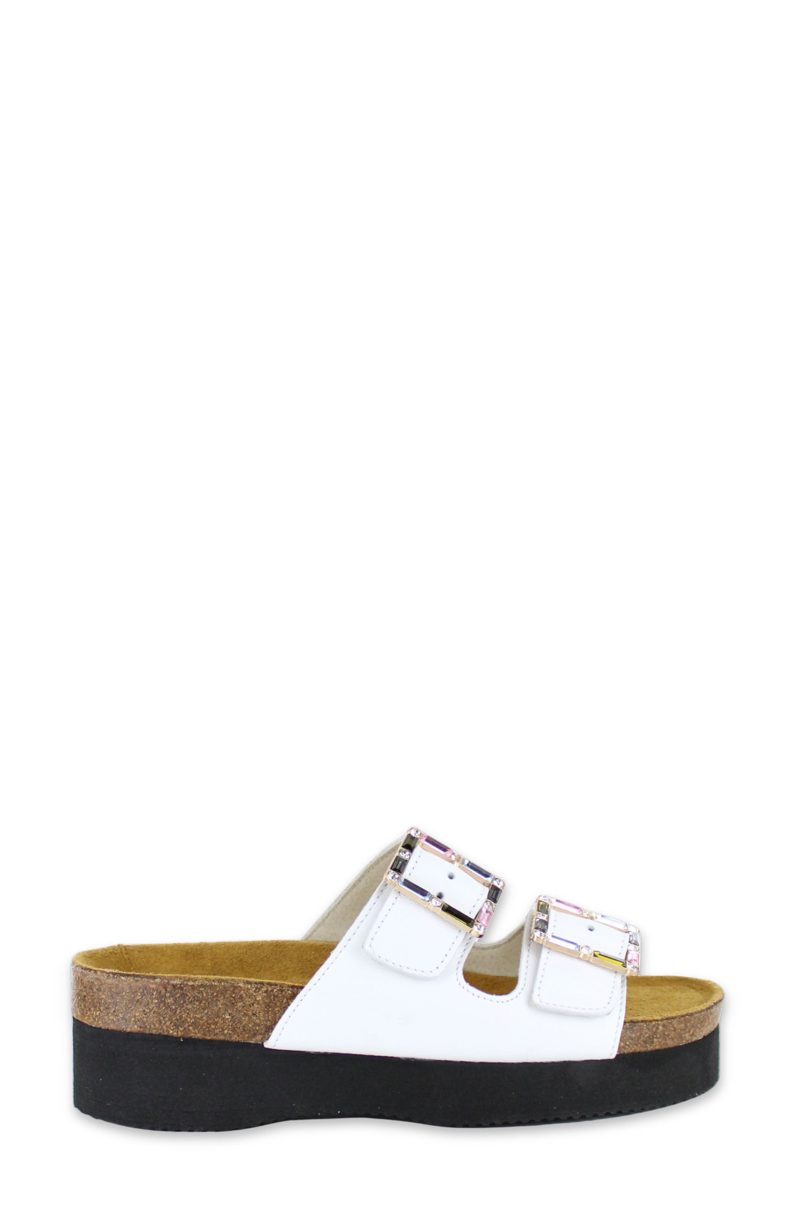 Santa Rosa Sandal, Alternate, color, WHITE LEATHER