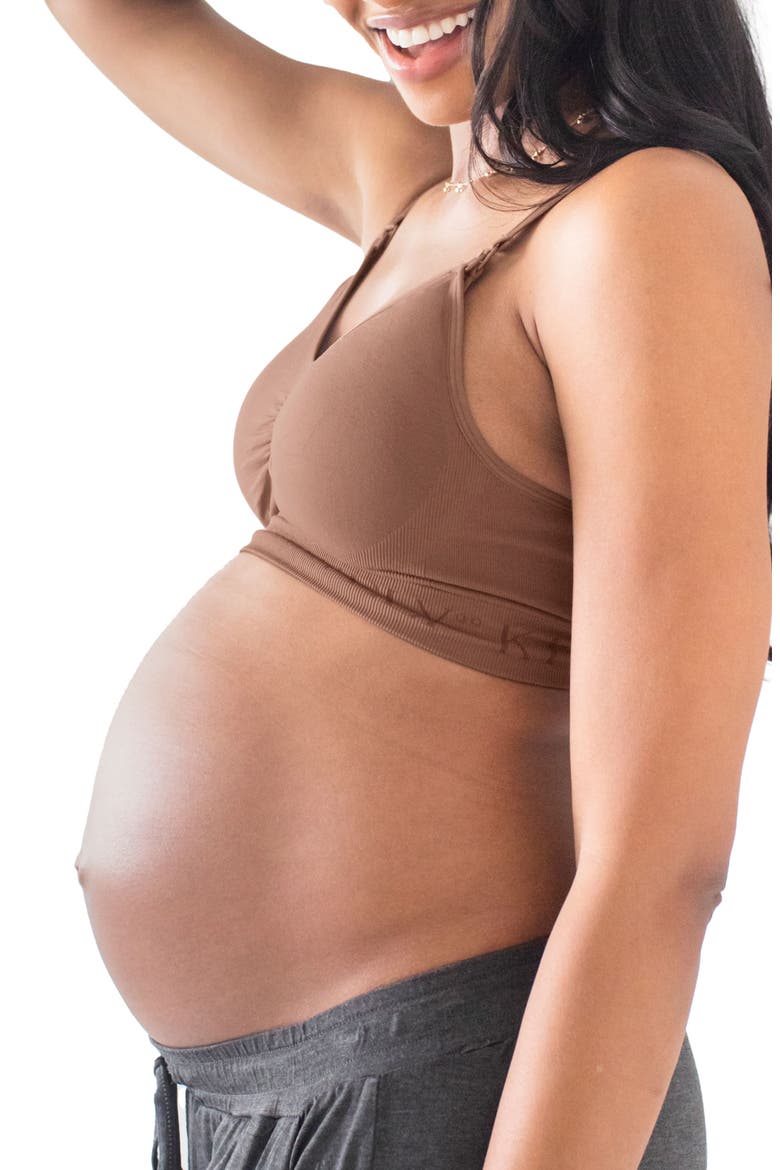 Simply Sublime Seamless Nursing Bra, Alternate, color, MOCHA