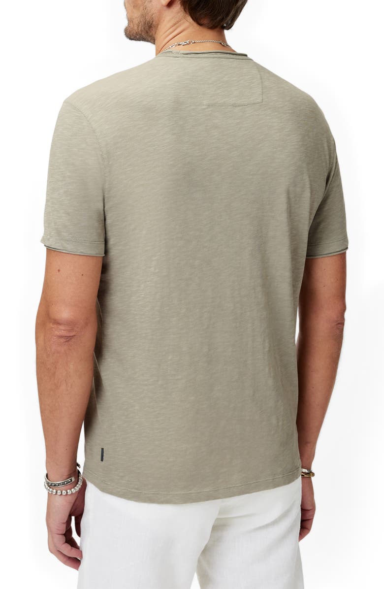 John Varvatos Miles Slub Organic Cotton V-Neck T-Shirt, Alternate, color, Spruce