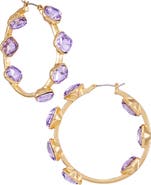 Vince Camuto Crystal Hoop Earrings