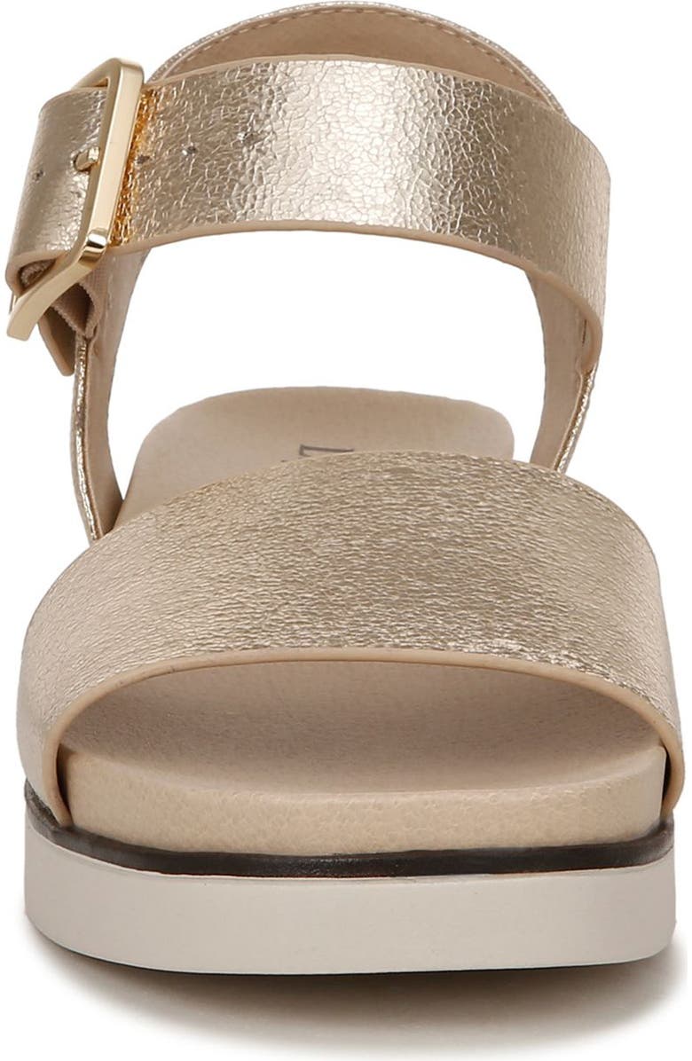 LifeStride Gillian Metallic Platform Sandal, Alternate, color, Platino