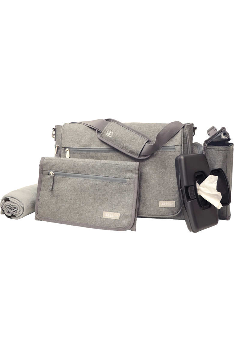 Ultra Complete Diaper Bag, Main, color, Heather Grey