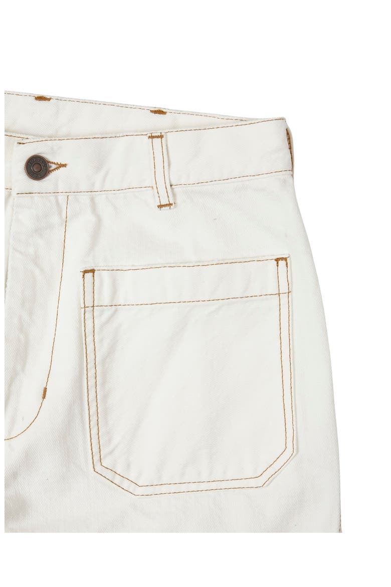 JoelleT Wide Fit Light Denim Trousers, Alternate, color, Ecru