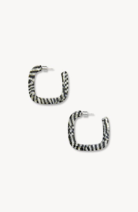 Midi Square Hoops