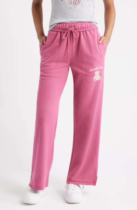 Teddy Cotton Blend Fleece Sweatpants