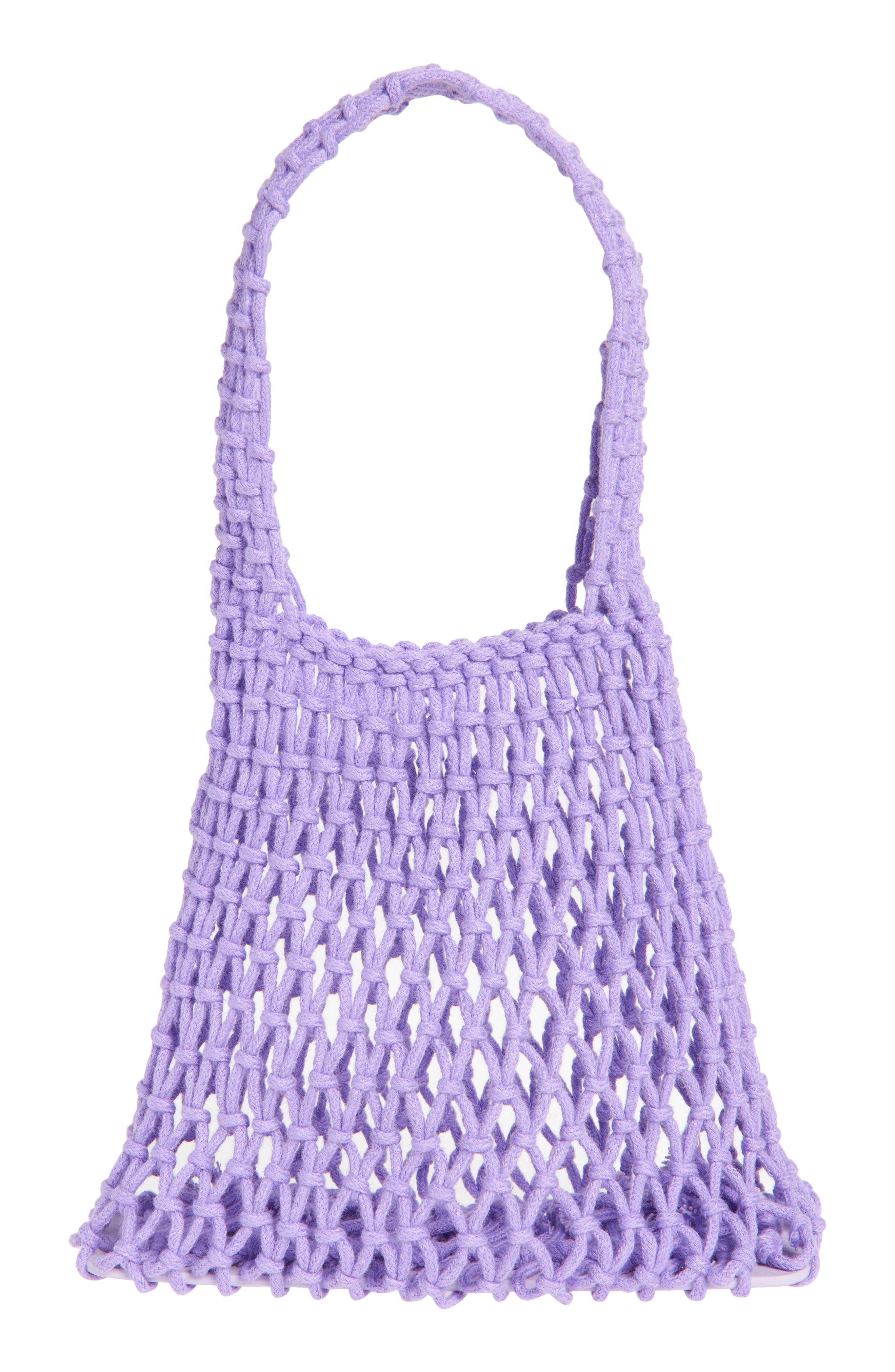 Ruby & Ry Kids' Netted Tote Bag, Alternate, color, Purple