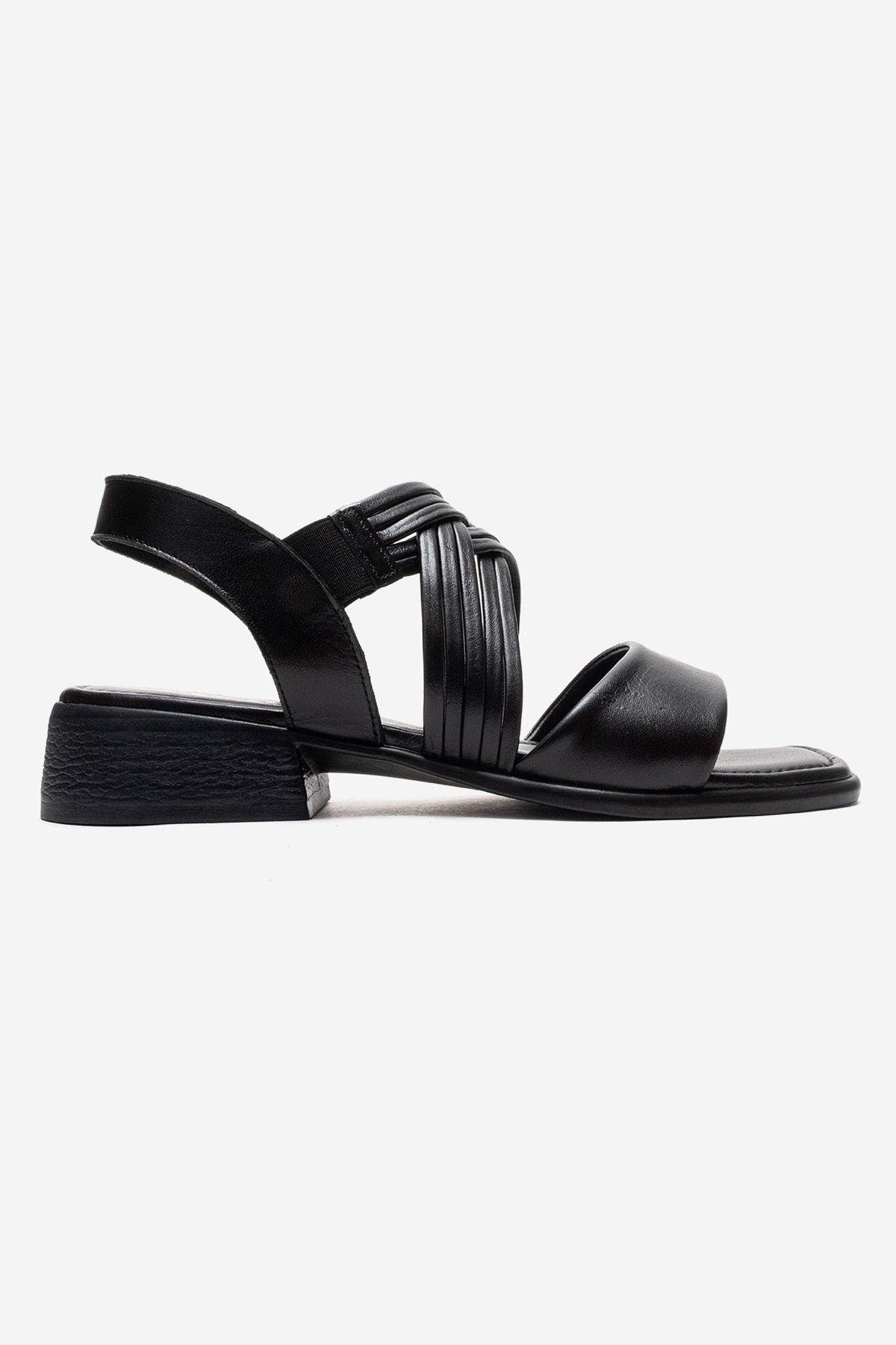 Forever & Always Shoes Livello Leather Multi Strap Sandal, Alternate, color, Black