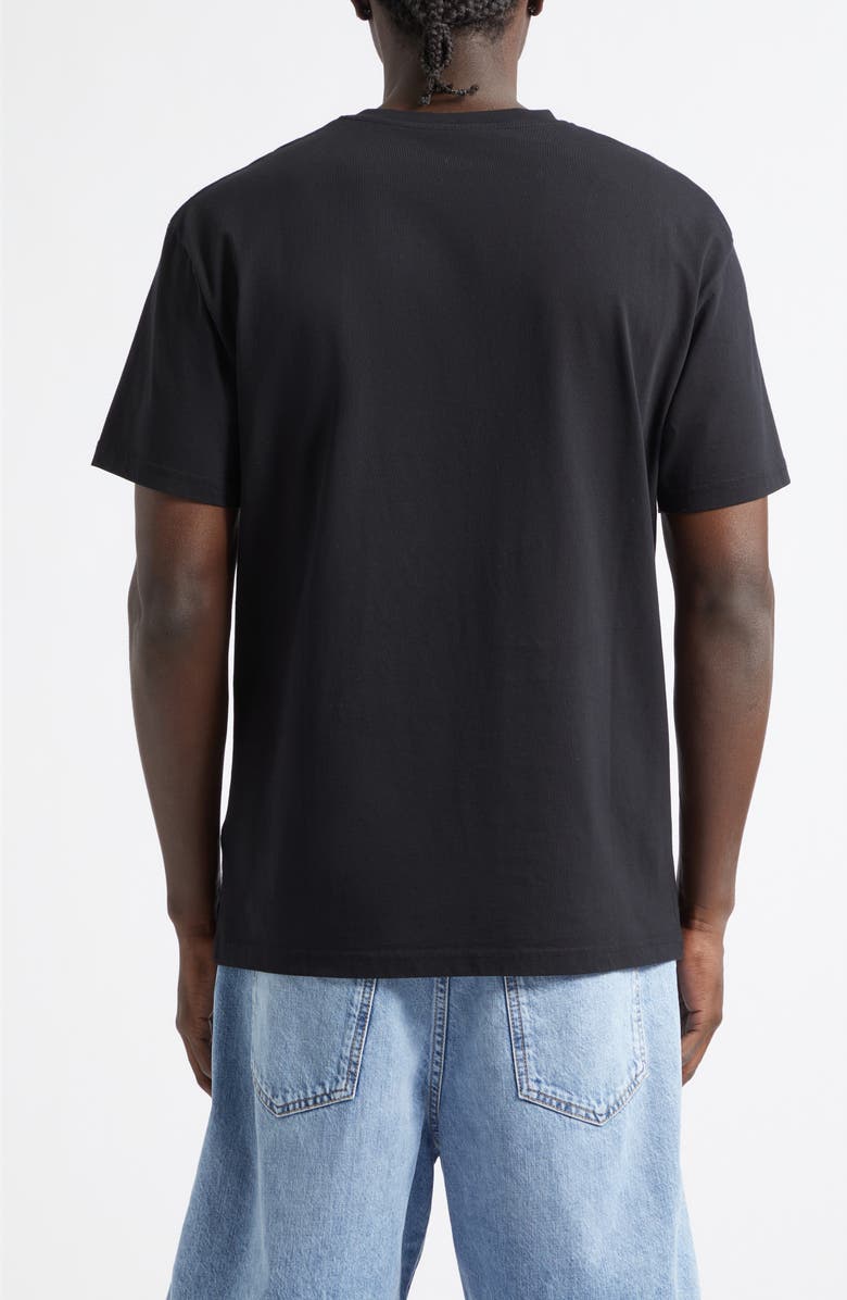 Givenchy Flower Graphic Logo Cotton T-Shirt, Alternate, color, Black