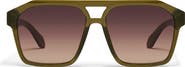 QUAY Soundcheck 57mm Gradient Aviator Sunglasses