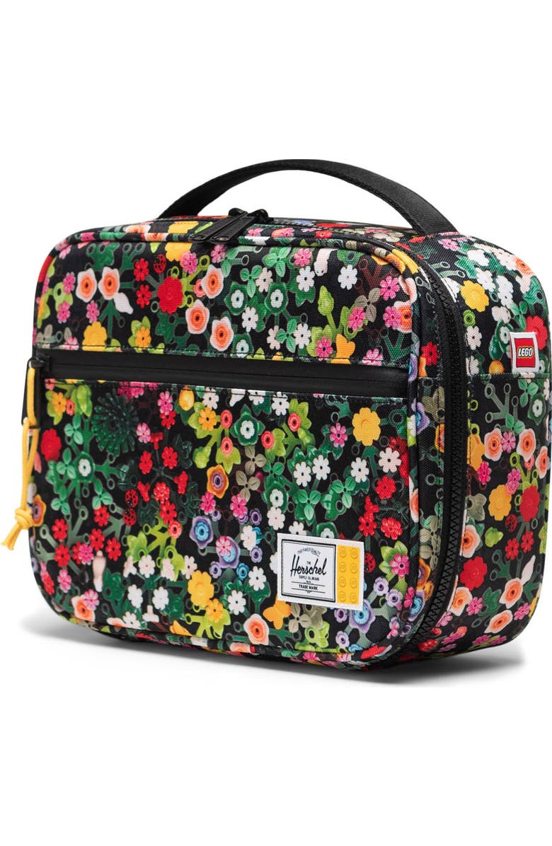 Herschel Supply Co. x LEGO<sup>®</sup> Kids' Pop Quiz Lunch Bag, Alternate, color, Scavenger Hunt Meadow