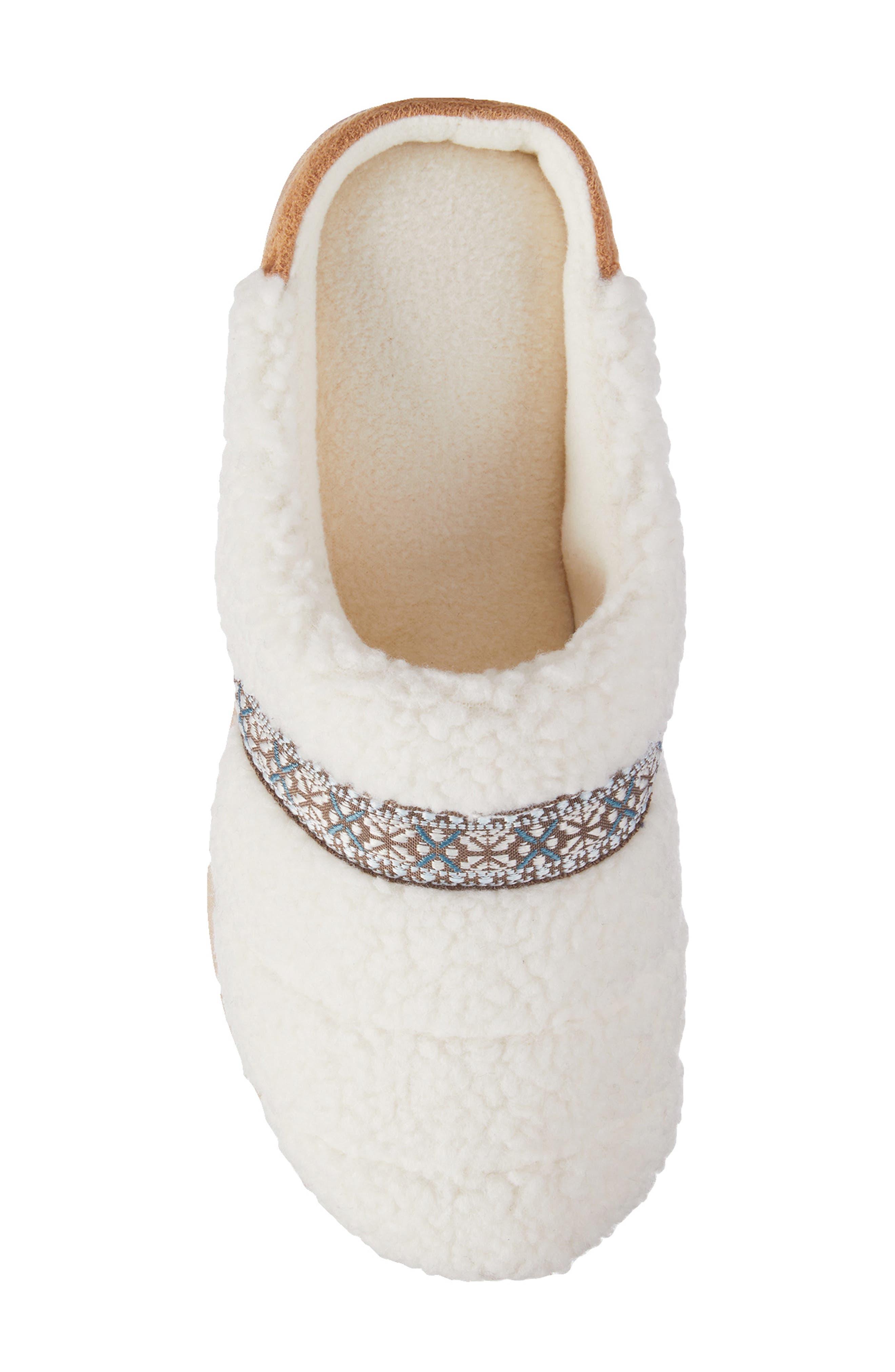 ISOTONER Clara Faux Shearling Slipper, Alternate, color, White
