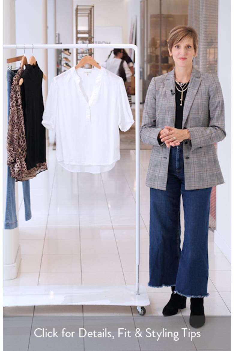 Puff Sleeve Half Placket Top video