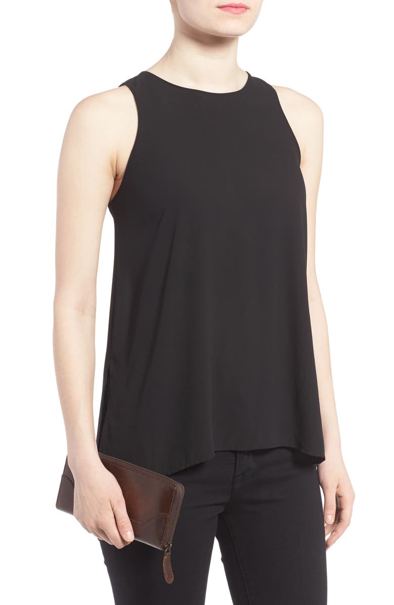 Frye Melissa Leather Wallet, Alternate, color, Dark Brown