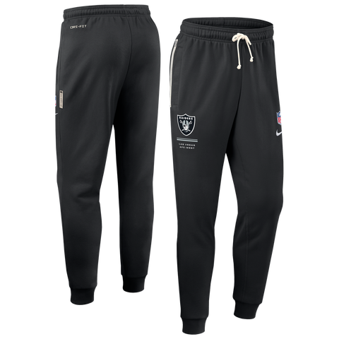 Men's Nike Black Las Vegas Raiders Sideline Standard Issue Touchback Kick Dri-FIT Taper Pants