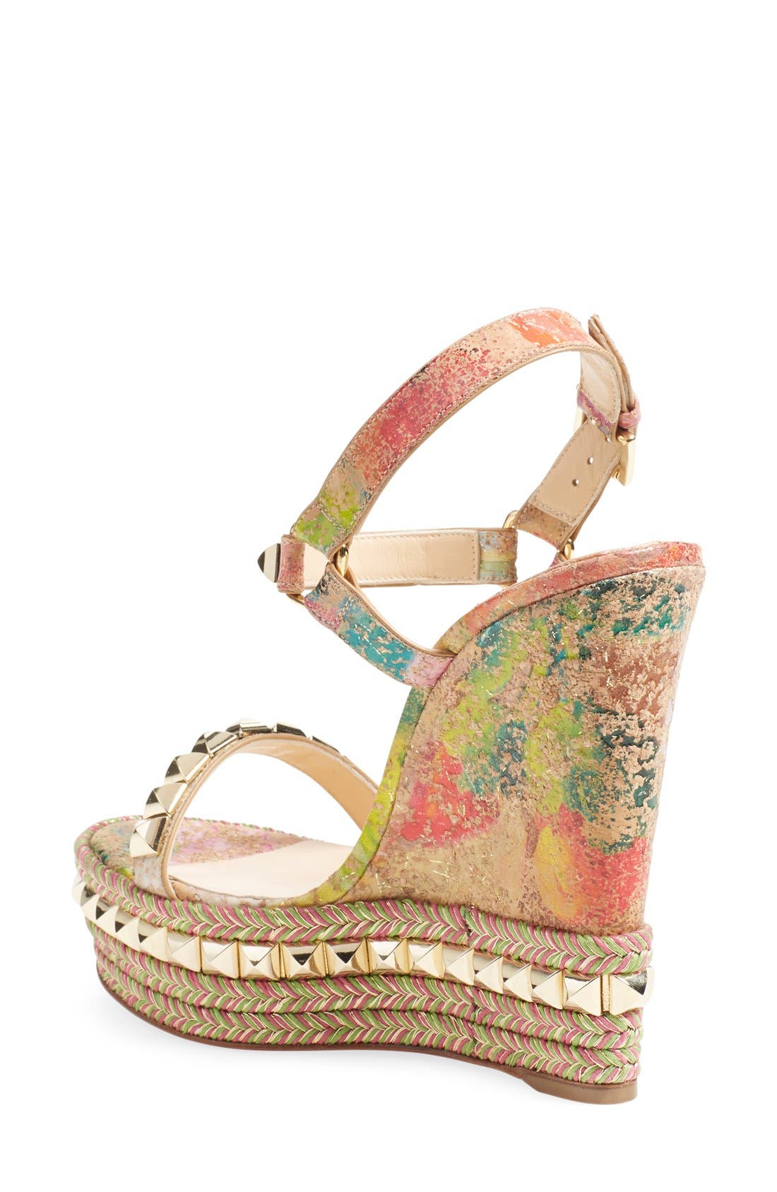 Christian Louboutin 'Cataclou' Wedge Espadrille Sandal, Alternate, color, 