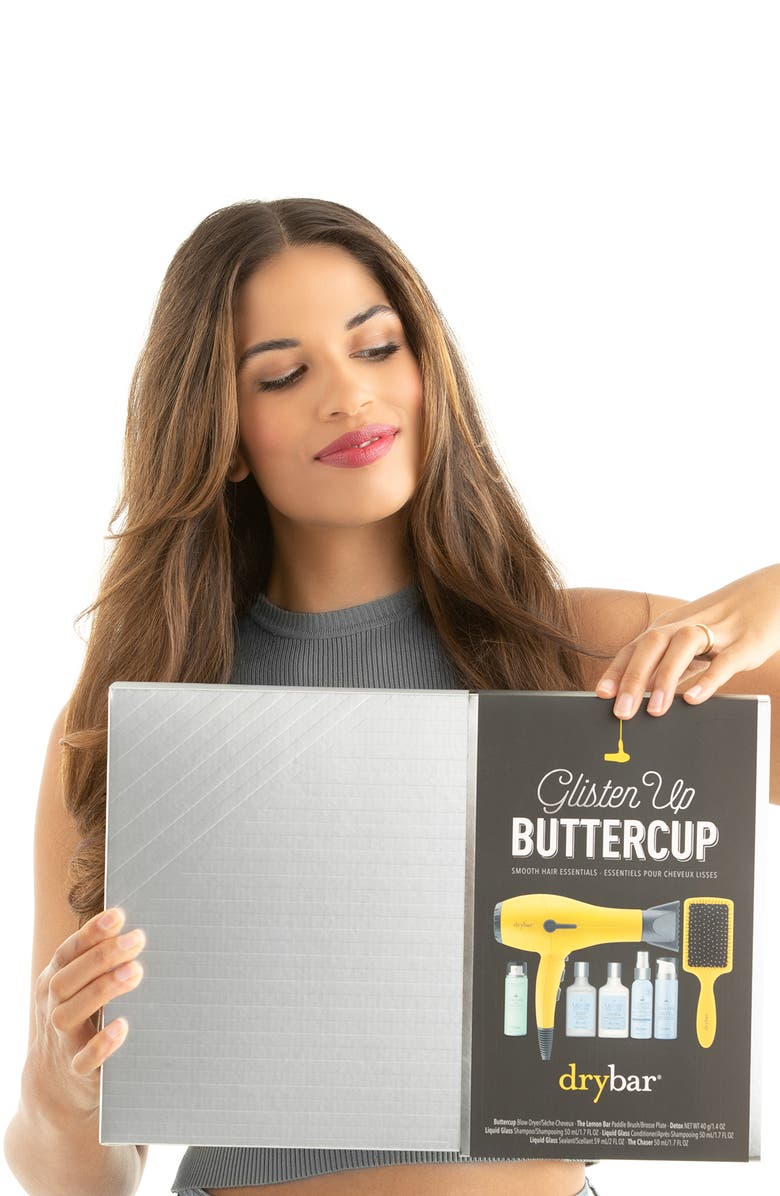 Drybar Glisten Up Buttercup Smooth Hair Essentials Set, Alternate, color,