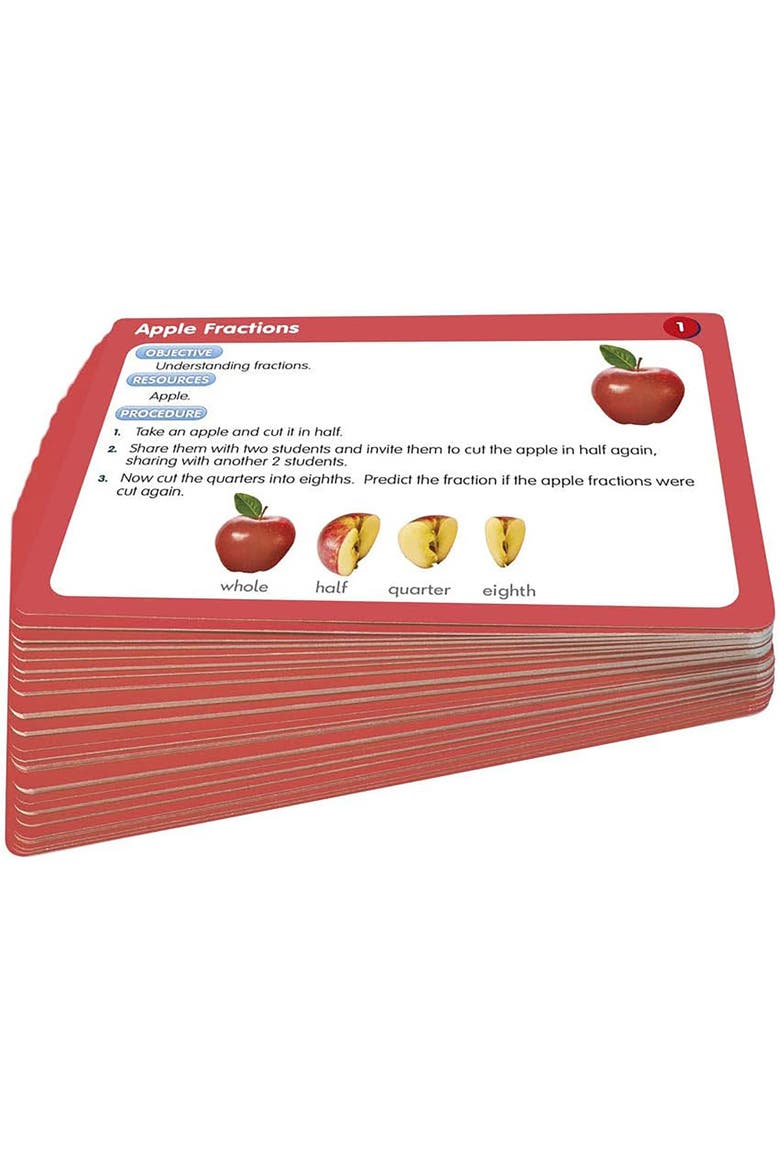 JL331 50 Fraction Activities, Multi, Alternate, color, Multicolored