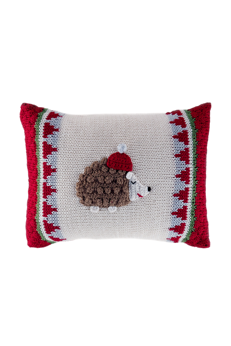 Hedgehog Mini Pillow, Main, color, Ivory